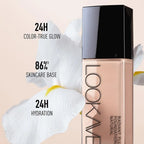 1 Stück flüssige Foundation, langanhaltend, volle Deckkraft, mattierende Creme, CC Foundation Make-up Concealer, natürliche flüssige Basis, feuchtigkeitsspendend