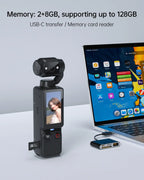 4K HD-Videokamera mit 1,9" CMOS, wiederaufladbar über USB, 180° drehbarer Action-Camcorder für Vlogging, Live-Streaming