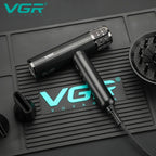 VGR Haartrockner ohne Blätter Professional Negative Ionen Föhn Bürstenloser Motor 11000 RPM Leistungsstarker elektrischer Trockner für Salon V-427