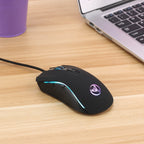 Neues kabelgebundenes 61-Tasten-Tastatur-Set in Weiß-Schwarz, RGB-Gaming-Maus, Büropaket, Tastatur-Maus-Kombinationen mit Hintergrundbeleuchtung für PUBG-Gamer