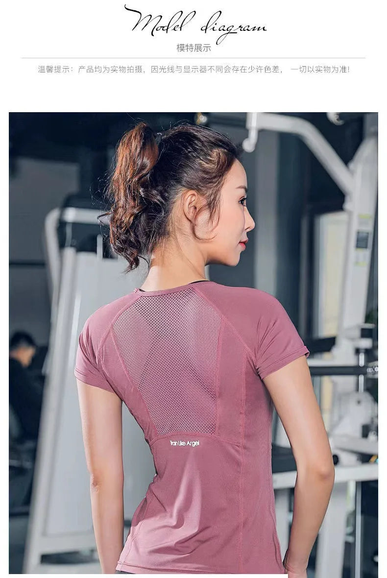Damen-Sportbekleidung für Fitness, Laufen, Joggen, nahtloses Langarm-Sportshirt für Damen, Yoga-Top, weibliche Workout-Oberteile, T-Shirt
