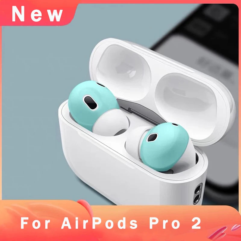 For AirPods Pro 2 Silicone Protective Case Skin Covers Earpads For Apple AirPod 2 Generation Ear Tips Earbuds Covers Accessories