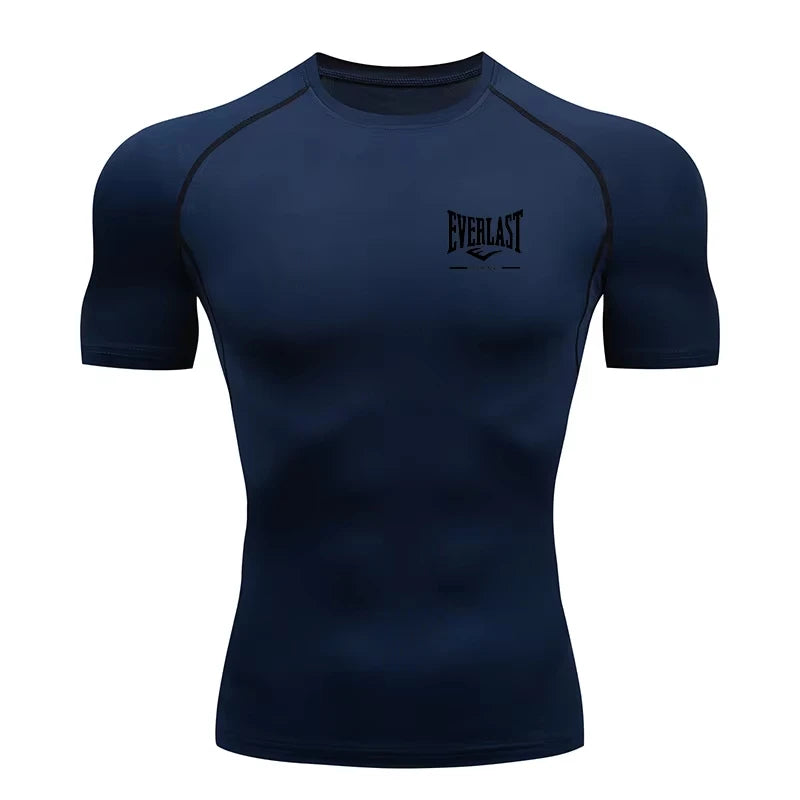 Neues Kompressions-Lauf-T-Shirt für Herren, Kurzarm, Fitnessstudio, Training, Sportbekleidung ZY00139