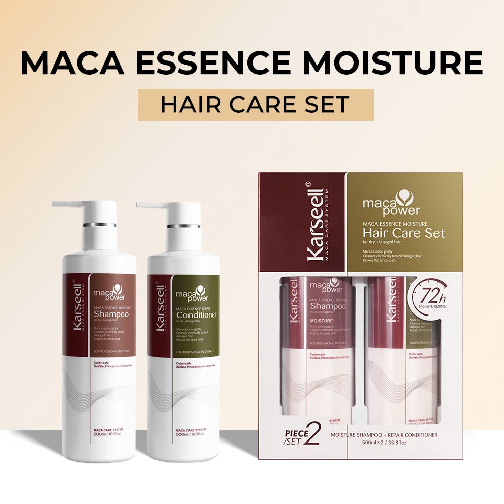 Karseell Kollagen Haarkur, Reparatur-Spülung, Shampoo und Conditioner für trockenes, strapaziertes Haar, alle Haartypen, Haarpflege-Geschenk