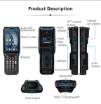 UROVO RT40 Digitaltastatur Pdas Android 10 4G Inventur Handheld Barcode Scanner Mobiles Datenterminal Robustes Pda