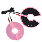 Elektrische Schock Brustwarzenklemmen BDSM Bondage Schamlippenklammer Klitoris-/Penispulsator E-Stimulations-Massagehandschuh/-Pad SM Roller Sexspielzeug für Paare