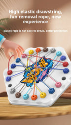 Kinder Seilknoten Puzzle Brettspiel Farbige Linie Gedrehte Verbundene Seile Logik Denkspiel Tischspiel Eltern Kind Interaktives Spielzeug