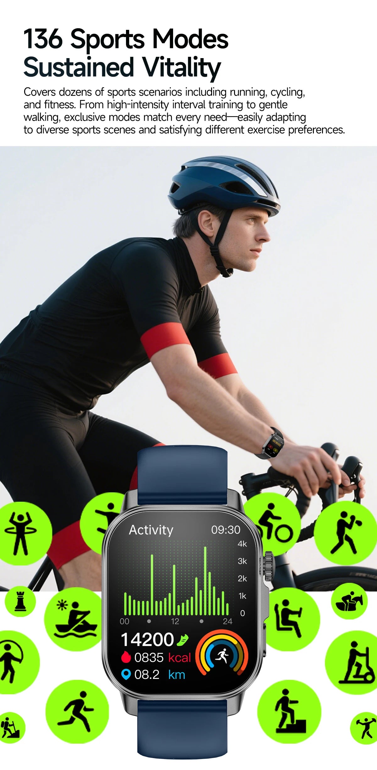 Neue präzise Gesundheits-Smartwatch EKG+HRV Harnsäure Blutfette Emotionswahrnehmung Bluetooth-Anruf Smartwatches für Männer und Frauen