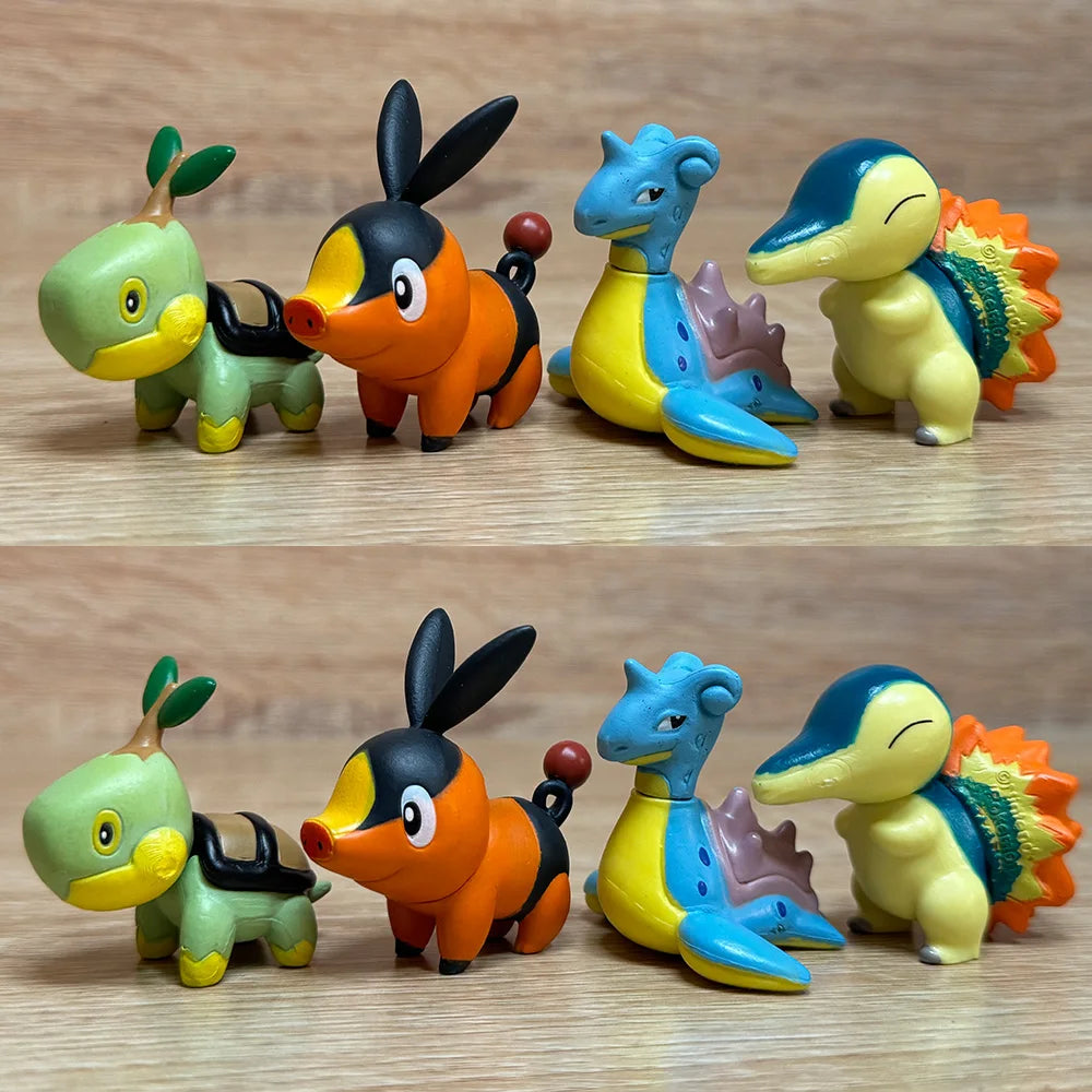 Pokémon Actionfigur Pikachu Spielzeug Glumanda Schiggy Bisasam Taschenmonster Kleine Figur Kindergeschenk