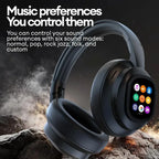 AI LCD Touchscreen Shock Bass Headsets HIFI Sound Kabellose Bluetooth-Kopfhörer ANC Geräuschunterdrückung Gamer-Ohrhörer mit Mikrofon
