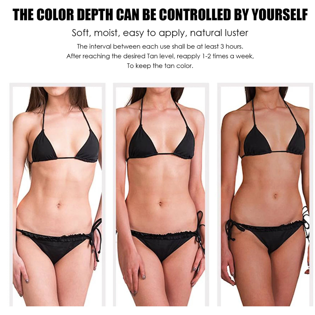 Tanning Gel for Deep Bronze Glow with Coconut Oil and Carrot Seed Oil for Outdoor Tanning to get Sun Kissed Skin Deep Hydration