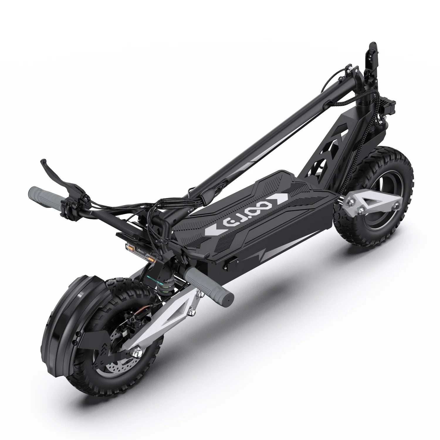 T10 Tragbarer E-Scooter 900W Spitzenleistung 48V 13.5/18 Ah Akku Elektroroller für Erwachsene 11 Zoll Offroad-Reifen Elektroroller