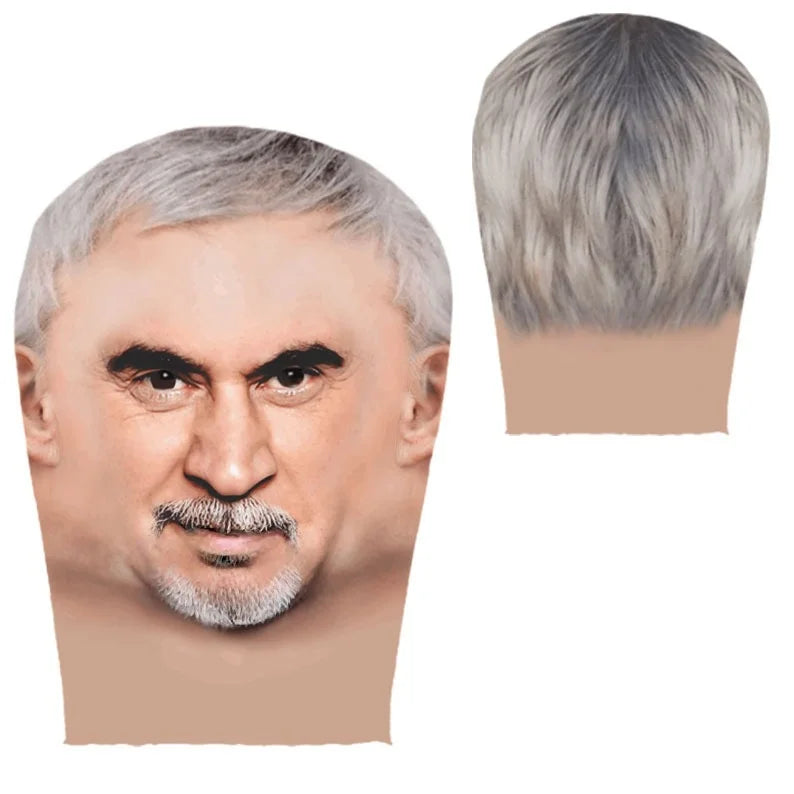 Party Requisiten Neue 3D Vollgesichtsmaske Doppelseitiger Druck Elastische Netzmaske Sturmhaube Mütze Kopfbedeckung Halloween für Erwachsene Unisex