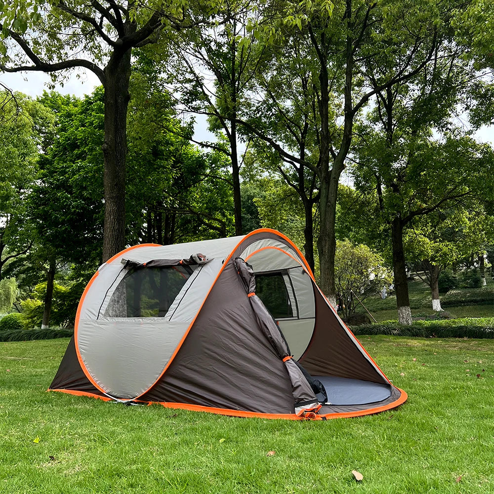 5-8 Personen Schnellaufbau-Wurfzelt wasserdichtes Campingbootzelt Outdoor-Zelt vollautomatisch Pop-Up