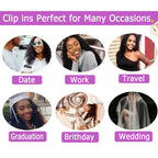 Lockige Clip In Echthaar Extensions Kinky Curly Clip Ins Ganzer Kopf für Schwarze Frauen Brasilianisches Remy Echthaar Naturfarbe 8 Stück