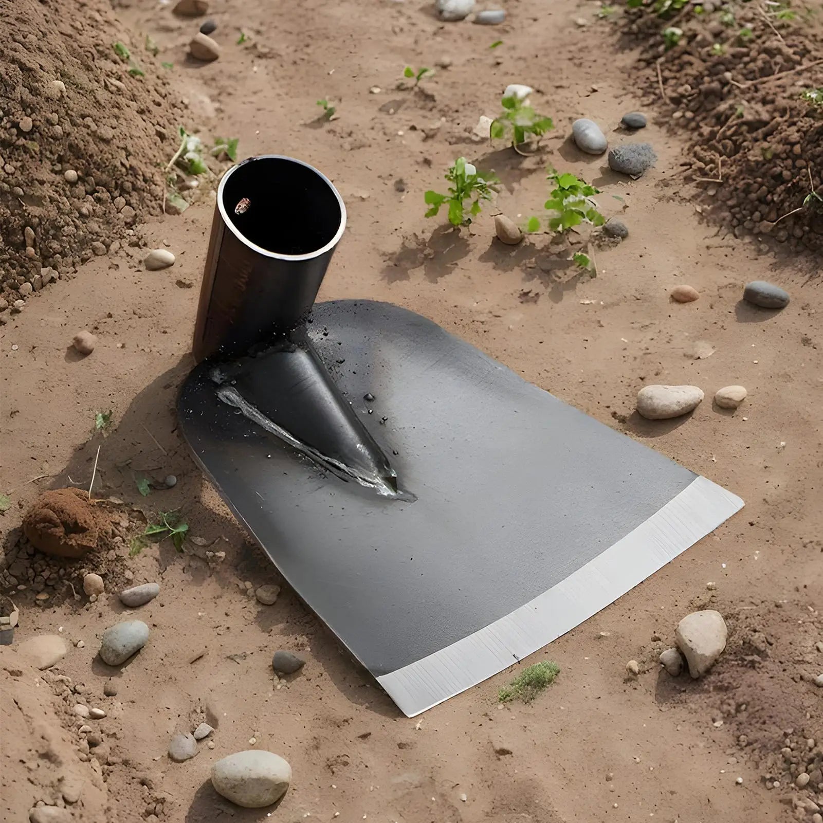 Gartenhacke Manganstahl Gartenhacke zum Jäten Hochleistungs-Handwerkzeuge Ersatzteile Grabkultivator zum Lockern von Land