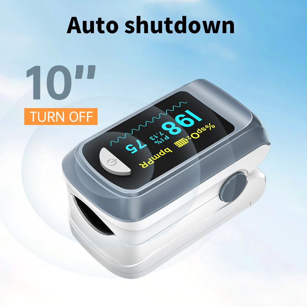【Lokalversand】HealthTree Fingerpulsoximeter Blutsauerstoffsättigung SpO2 PI Oximeter Pulsoximeter Bluetooth APP-Steuerung
