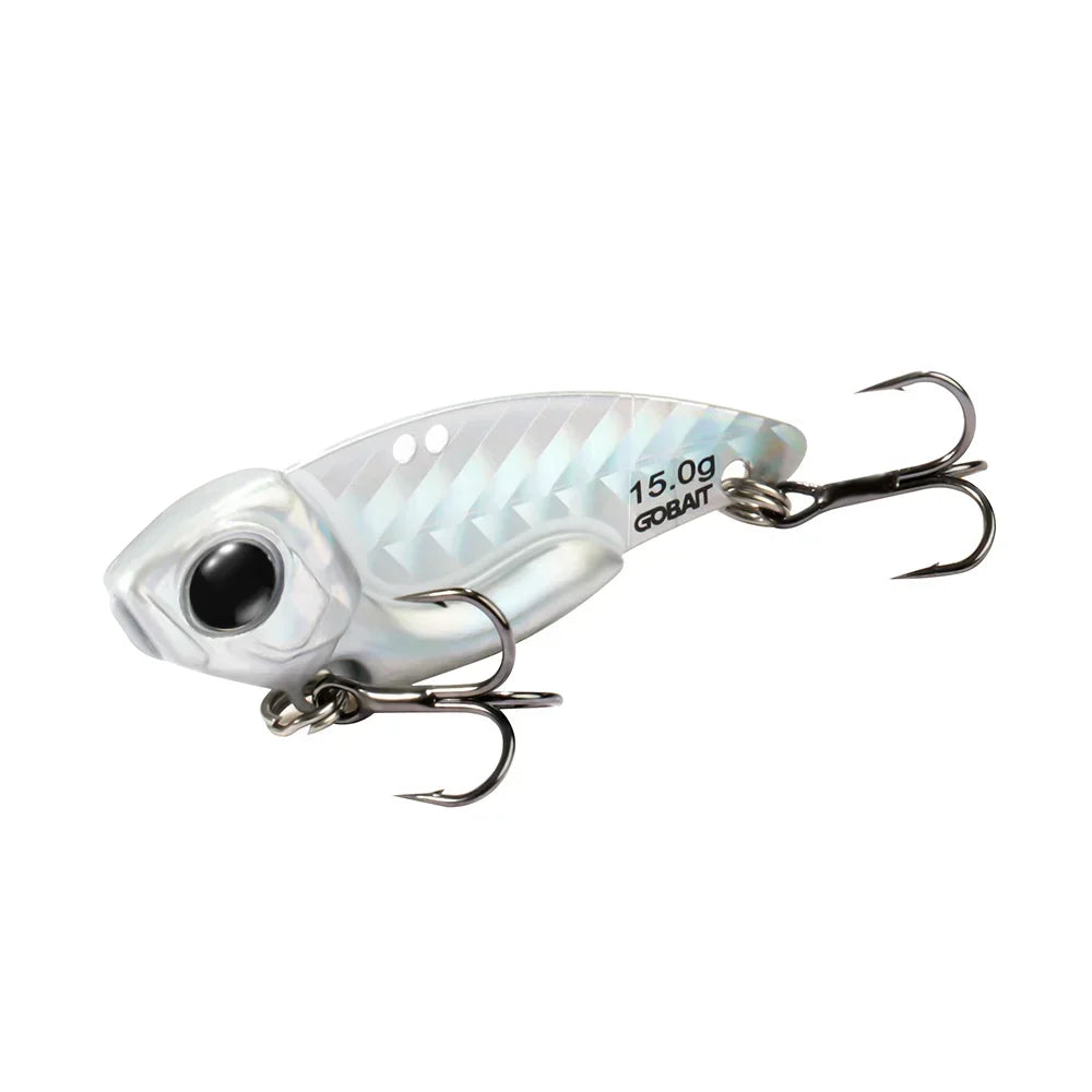 Metall Jig VIB Köder 7g 10g 15g Löffel Spinner Laserlackierung Angelgerät Drillinge Swimbait Pesca Bait Spinnerbait VIBRATION