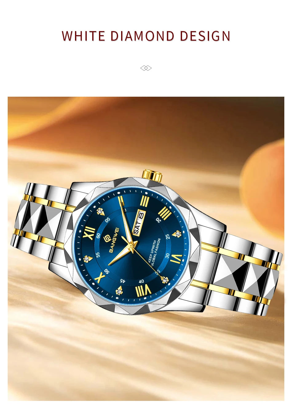 BANGWEI Elegante Luxus Quarz Damenuhr Mode Klassisch Einfach Edelstahluhren Automatisches Datum Wasserdicht Diamant Damen Armbanduhr