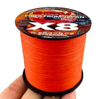 8 Strands Multifilament Angelschnüre Salzwasser Fliegen-Karpfen geflochtene Schnur X8 Spinnköder Angelschnur für Barsch 300m/500m 18lb-78lb