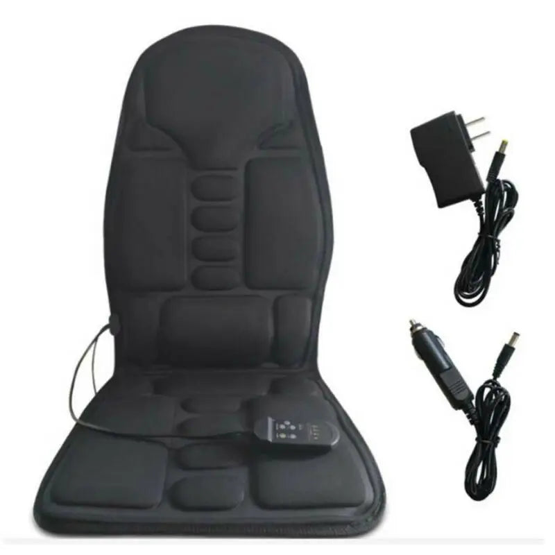 Massagesitzauflage Elektrisch Heizend Vibrationsmassage Nacken Rücken Körperkissen Massage für Auto Zuhause Lendenwirbelmatratze