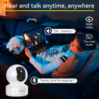 BoyKeep 3MP 5G/2.4GHz WiFi Indoor-Überwachungskamera Smart Babyphone IP-Kamera mit automatischer Verfolgung und 24/7 Videoüberwachung