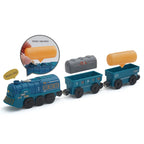 Neues elektrisches Eisenbahnset, kompatibel mit Thomas Holzeisenbahn Schienen Zugspielzeug für Kinder Weihnachtsgeburtstagsgeschenk