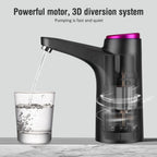 Automatischer Wasserspender, elektrische Wasserpumpe, Tastensteuerung, USB-Ladefunktion, tragbar für Küche, Büro, Outdoor, Getränkespender