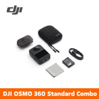 DJI Osmo 360 Standard Bundle 360-Grad-Kamera mit 1-Zoll-Sensor ° 8K Native Video ° 120 MP Foto Osmo 360