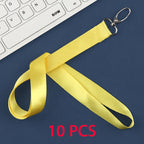 10 Pcs/lot Custom logo lanyard Neck Rope Keychain Personal Print With My Logo Company Name Wholesale of customized Landyard