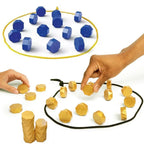 Partyspiele Magnetsteine Spiel Interaktives Magnetbrett Strategie-Spiel für Familien Kinder Erwachsene Hochwertige längste Seite 3,4cm
