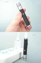 Tragbarer USB-Grünlaserpointer 2-in-1 Abnehmbare Lampenfassung Mini-Laserstift Sichtbarer Fokus Rote Kombination für die Jagd