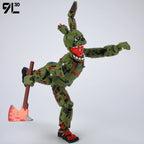 9L3D Gedruckte FNAF Freddy Fazbear's Pizza Springtrap Spielzeug Actionfiguren Anime Modell Lucky13 Dummy13 Titan13 Ornamente Geschenke