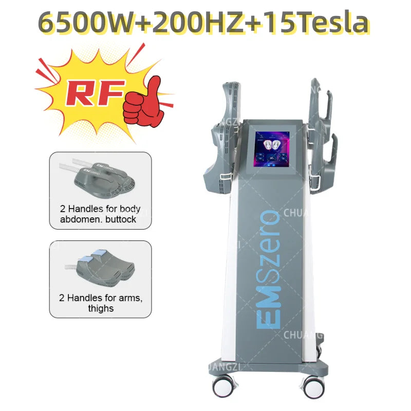 EMSZERO 6500W 200HZ Elektromagnetischer Lifter Muskelstimulator Gewichtsverlust Körperformung Massagegerät