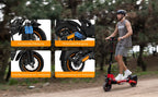 RCB NFC D5 ABE Ultra Electric Scooter for Adults ABE Certified 500W Motor 1600W Peak 27Ah Battery 110-130km Range 10 Inch Self-repairing Tires Double Brake Dual Suspension Turn Signals NFC APP