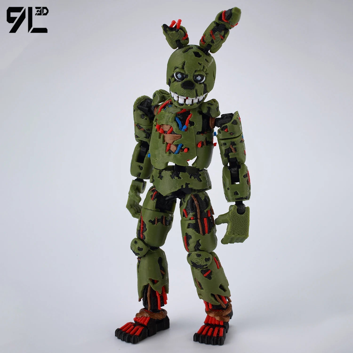 9L3D Gedruckte FNAF Freddy Fazbear's Pizza Springtrap Spielzeug Actionfiguren Anime Modell Lucky13 Dummy13 Titan13 Ornamente Geschenke