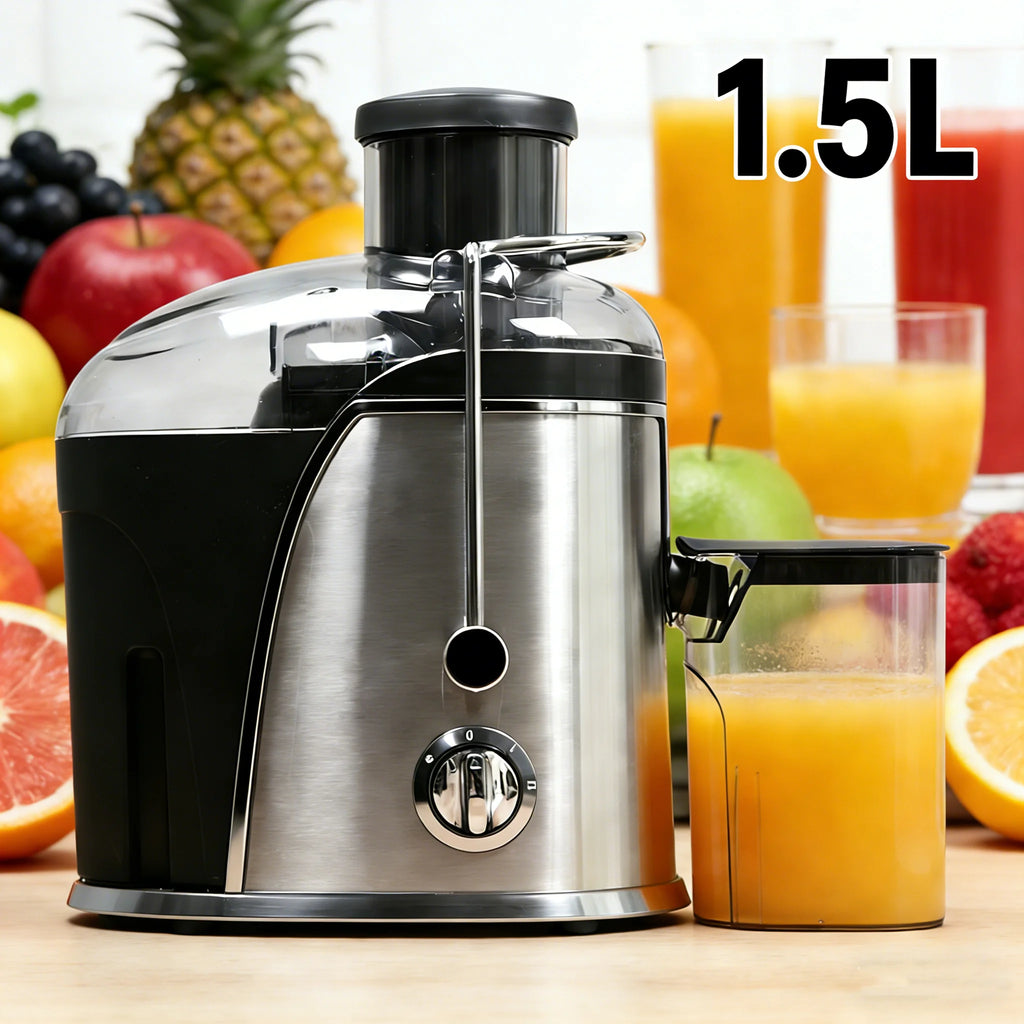 Entsaftermaschine, 400W Entsafter mit 3-Zoll-Weithalsöffnung für ganze Früchte und Gemüse, Saftpresse mit 2 Geschwindigkeiten, leicht zu reinigen