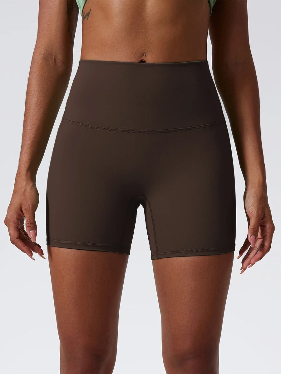Hearuisavy Damen Yoga Shorts Sommer Soft Buttock Lift Gym Leggings High Waist Sport Shorts Damen Running Workout Shorts Female