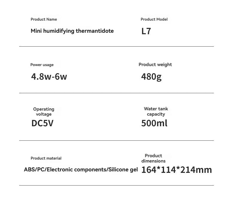 Kabelloser Klimaanlagen-Mini-Ventilator, tragbarer Luftkühler, 500 ml Eiswassersprühbefeuchter für den Heimgebrauch, Klimaanlagen-Nebelventilator, USB