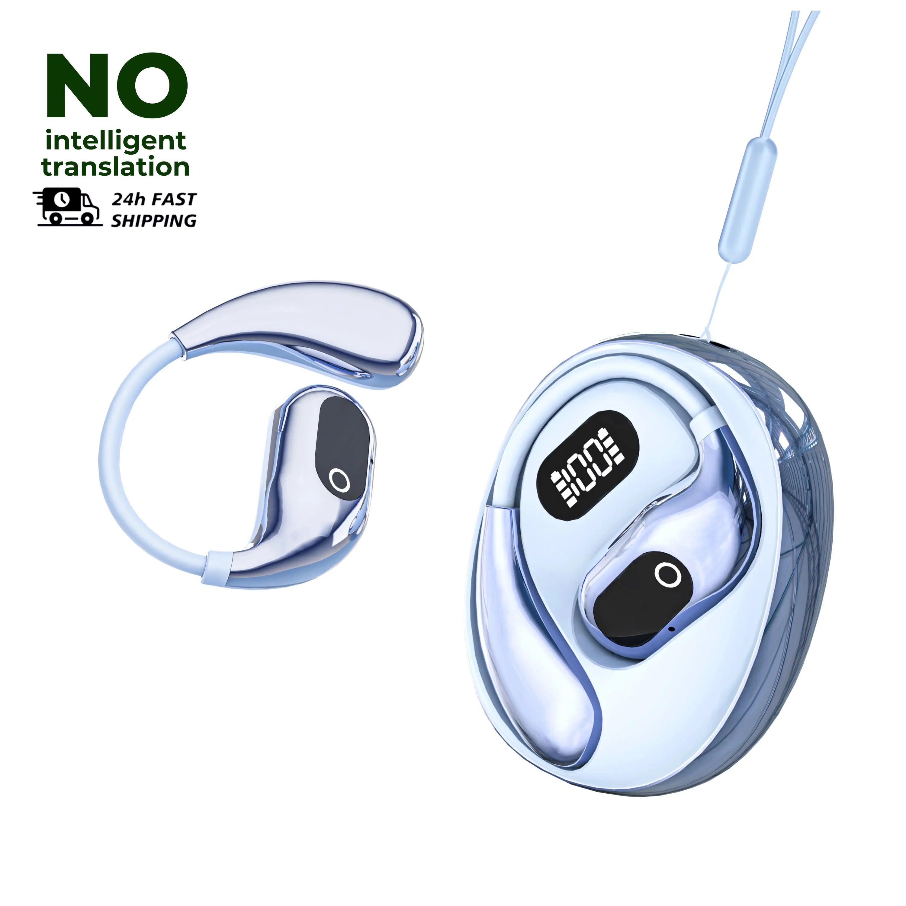 Echtzeit-Übersetzungs-Kopfhörer 144 Sprachen Übersetzer Kopfhörer Kabellose Bluetooth 5.4 Headsets für Business, Büro, Reisen