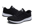 Damen Freizeitschuhe Mode Atmungsaktive Walking Mesh Flache Schuhe Sneakers Weiß Damen Fußbekleidung