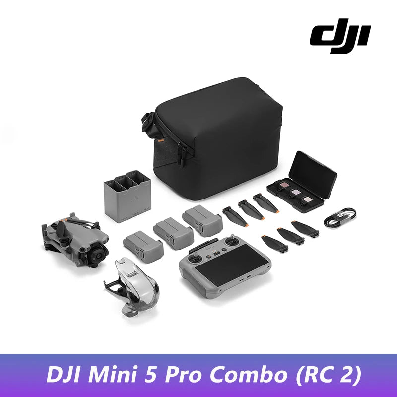 [EU STOCK] DJI Mini 5 Pro Ultraleichte & faltbare Drohne mit Kamera 1-Zoll CMOS Omnidirektionale Hinderniserkennung ActiveTrack 360° 225° Gimbal-Rotation 20km Übertragung 4K Drohne für Anfänger C0