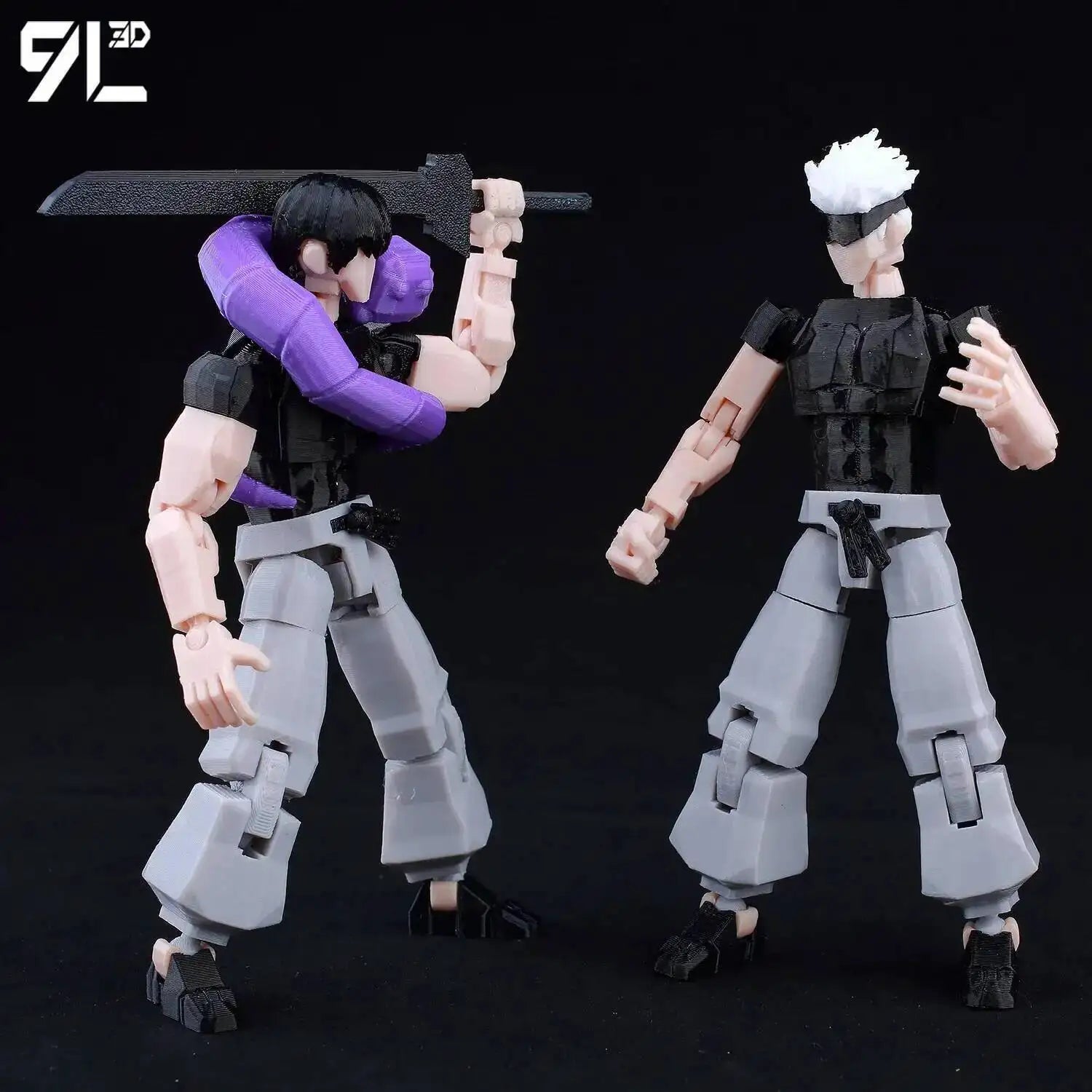 9L3D Lucky13 Gojo Sukuna Jujutsu Fushiguro Toji Gojo Satoru Actionfigur Dummy13 T13 Mehrgelenkige Sammlerstücke Titan13