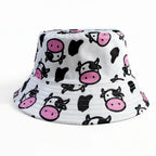 Cartoon Youthful Cool Novelty animal cow frog duck fisherman hat Outdoor Leisure Sunscreen Sun Hat Men Women bucket hats