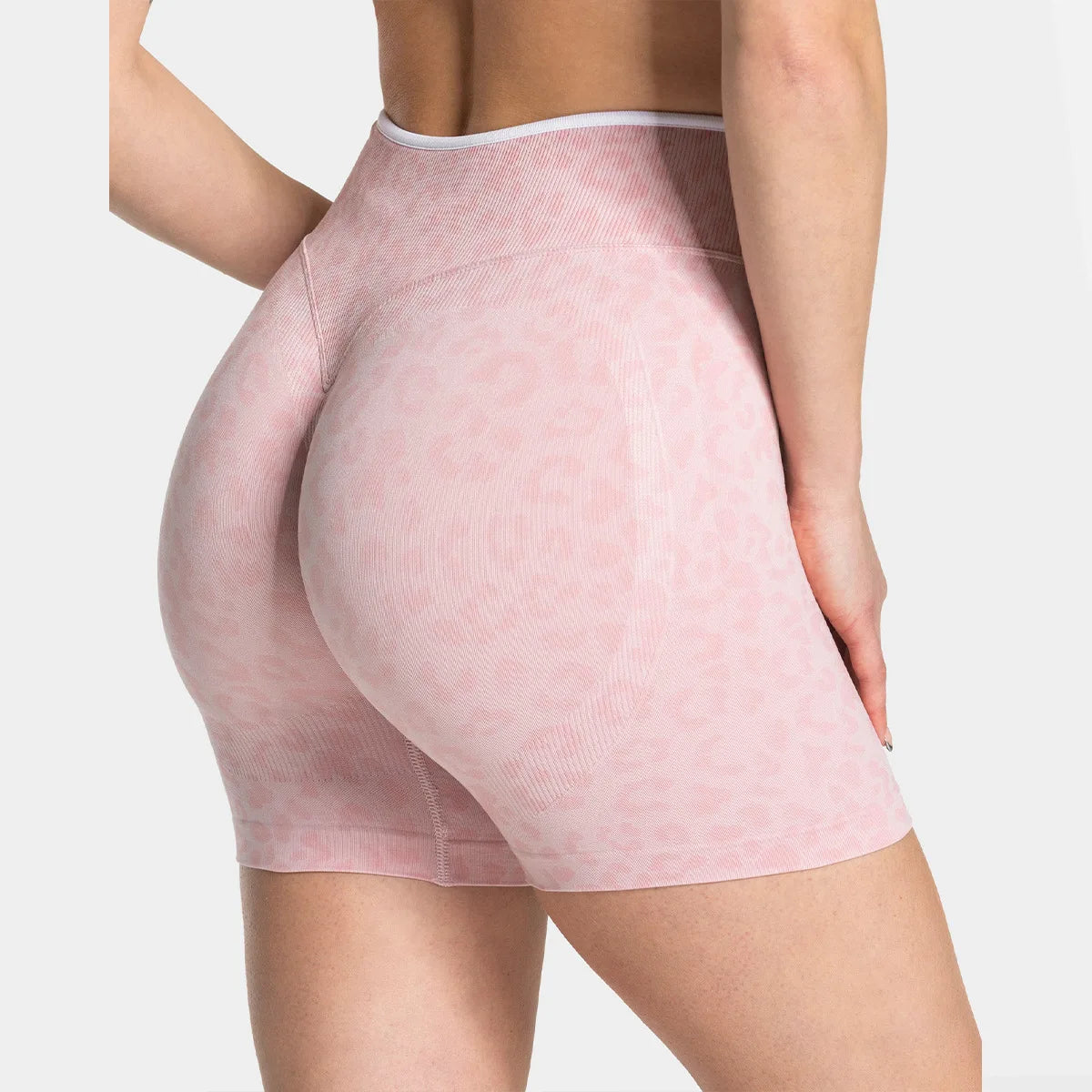 Schnelltrocknende, nahtlose Yoga-Shorts für Damen, hohe Taille, Po-liftend, Bauchkontrolle, Lauf- und Fitnesshose