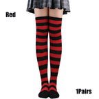 Farbige gestreifte Strümpfe Japanische Overknee-Socken Mode Frauen Warmhalten Socken Sexy Schlanke Lange Socken Strumpfwaren JK Cosplay Lolita Y2k