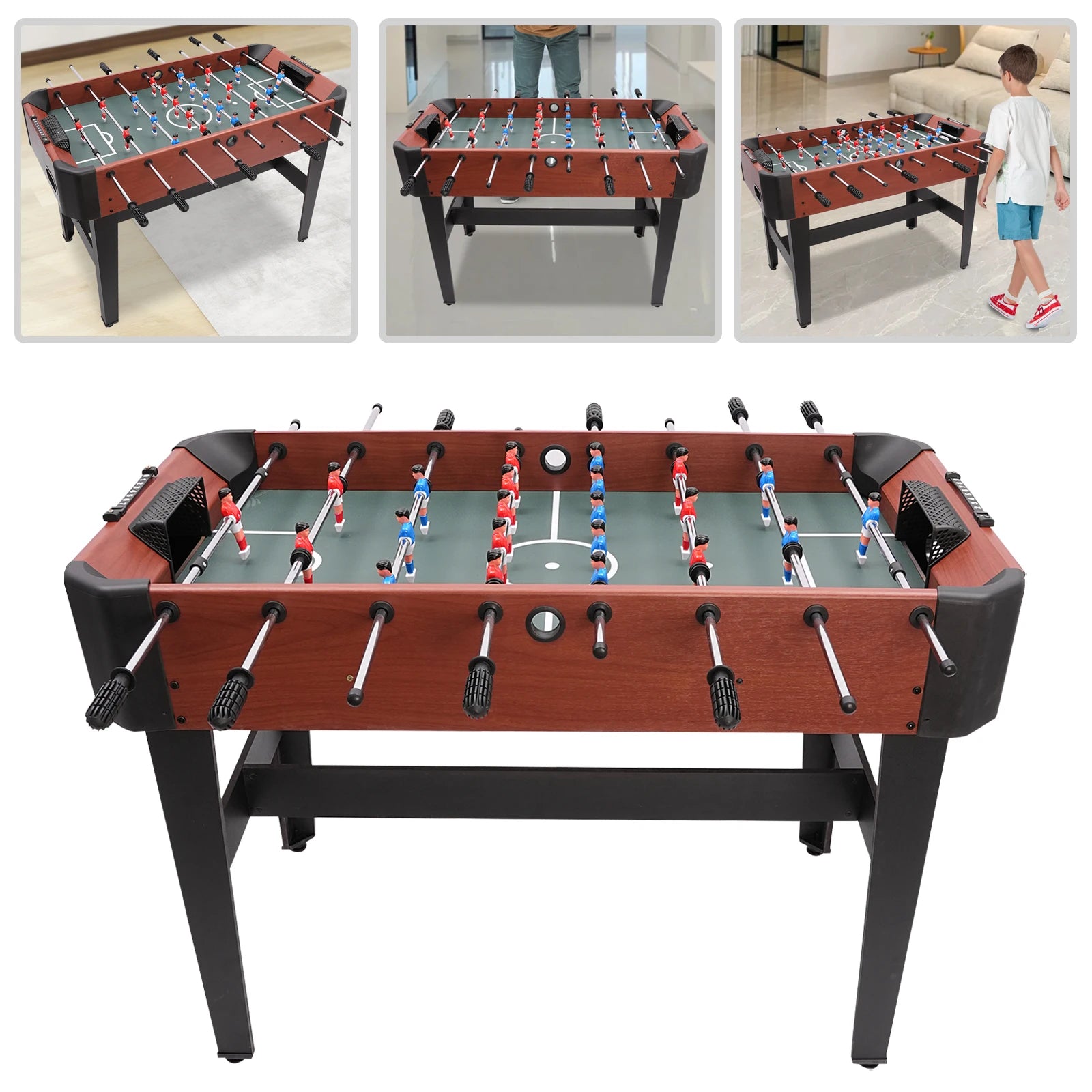 1,2-Meter Tischfußball-Set für die Familie, Fußballspiele, Unterhaltung, Campingclub, Bar, Kicker-Tisch für Sportbegeisterte Hauptbild