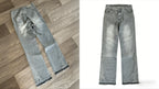 Y2K Black Washed Bestickte High-Waisted Oversized Jeans Herren Europäischer und Amerikanischer Retro Klassiker Lockere Weite Gerader Schnitt Hosen