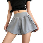 Damen Freizeit Sport Anti-Exposition Falsche Zweiteilige Abnehmende Sport Fitness Nackt Yoga Atmungsaktive Shorts