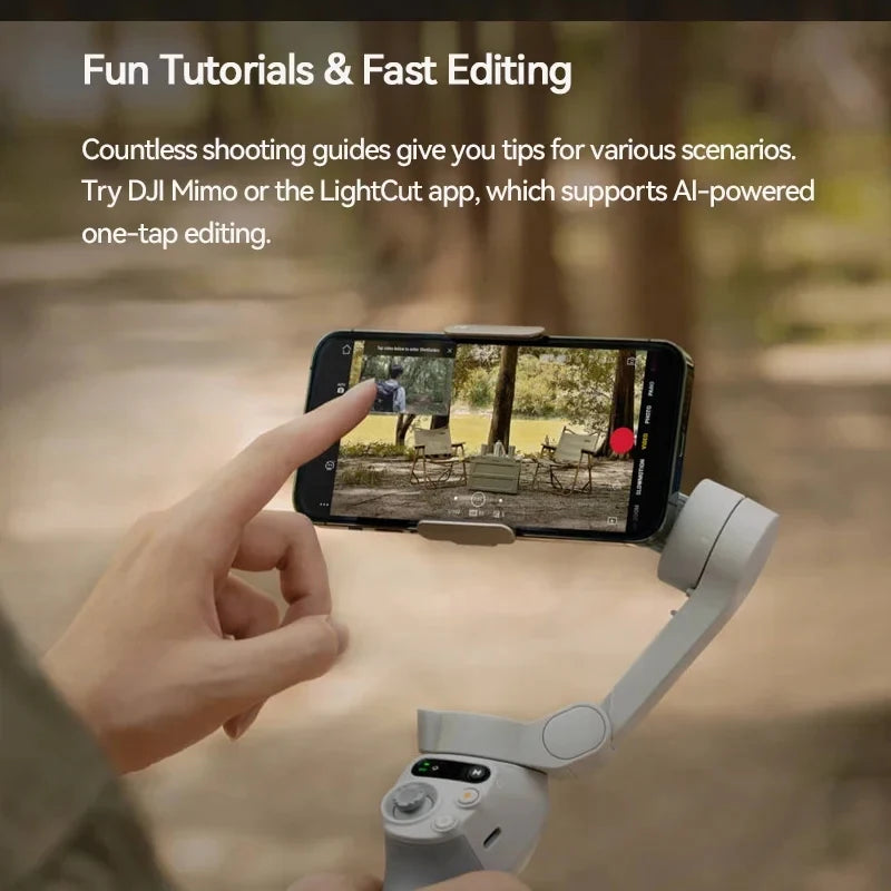 DJI OM s'osmo Mobile SE Handheld Gimbal Active Track Magnetisches Design Schnelles Scrollen DJI Brandneu Original auf Lager